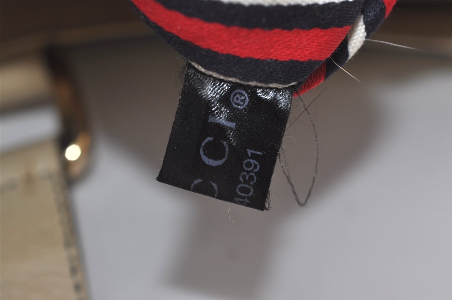 Authentic GUCCI Abbey Shoulder Hand Bag Purse Canvas Leather 170004 Navy 7745J