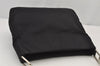 Authentic PRADA Nylon Tessuto Metallo Shoulder Hand Bag Purse B8446 Black 7746J