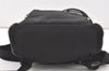 Authentic GUCCI Vintage Drawstring Backpack Nylon Leather 0030233 Black 7747J