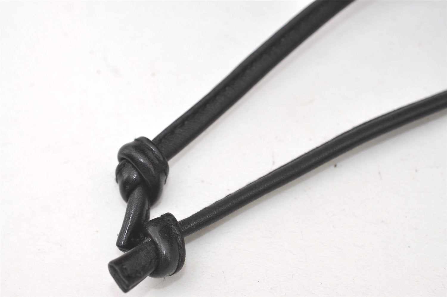 Authentic GUCCI Vintage Drawstring Backpack Nylon Leather 0030233 Black 7747J