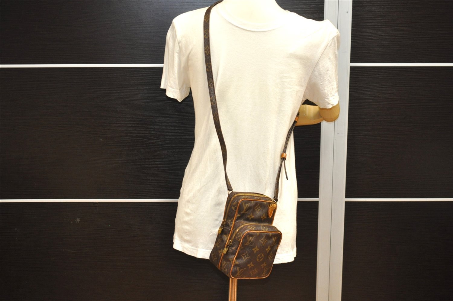 Authentic Louis Vuitton Monogram Mini Amazone Shoulder Bag M45238 Junk 7748I