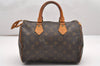 Authentic Louis Vuitton Monogram Speedy 25 Boston Hand Bag M41528 LV 7749I