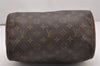 Authentic Louis Vuitton Monogram Speedy 25 Boston Hand Bag M41528 LV 7749I