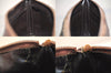 Authentic FENDI Zucca Clutch Hand Bag Purse Canvas Leather Brown Black 7751M