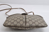 Authentic GUCCI Web Sherry Line Shoulder Bag GG PVC Leather Brown Junk 7752I