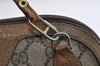Authentic GUCCI Web Sherry Line Shoulder Bag GG PVC Leather Brown Junk 7752I