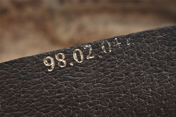 Authentic GUCCI Web Sherry Line Shoulder Bag GG PVC Leather Brown Junk 7752I