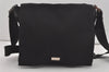 Authentic GUCCI Shoulder Cross Body Bag Nylon Leather 146236 Black  7753I