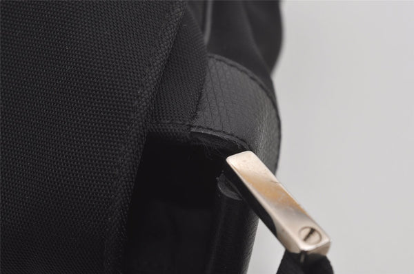 Authentic GUCCI Shoulder Cross Body Bag Nylon Leather 146236 Black  7753I