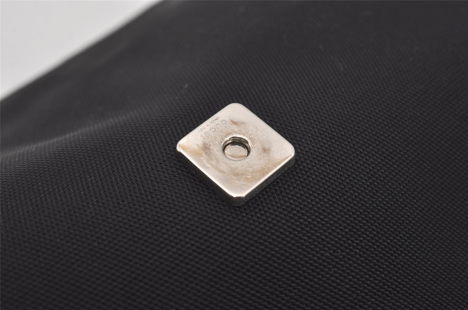 Authentic GUCCI Shoulder Cross Body Bag Nylon Leather 146236 Black  7753I