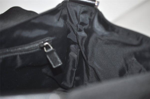 Authentic GUCCI Shoulder Cross Body Bag Nylon Leather 146236 Black  7753I