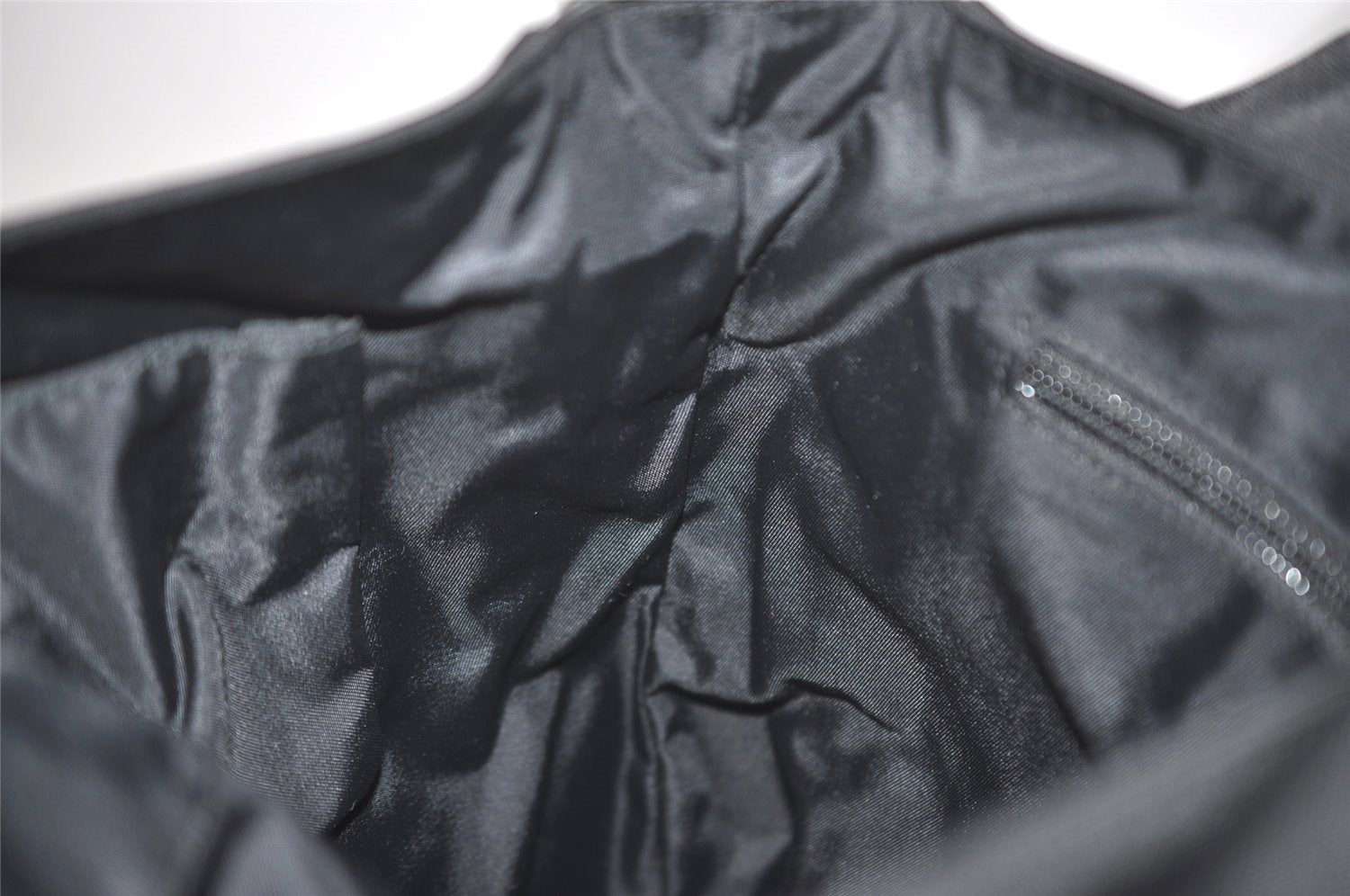 Authentic GUCCI Shoulder Cross Body Bag Nylon Leather 146236 Black  7753I