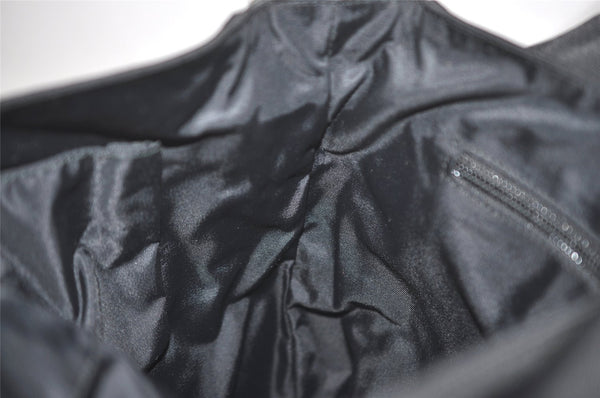 Authentic GUCCI Shoulder Cross Body Bag Nylon Leather 146236 Black  7753I