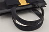 Authentic Salvatore Ferragamo Vara Ribbon Leather 2Way Hand Bag Navy SF 7754J