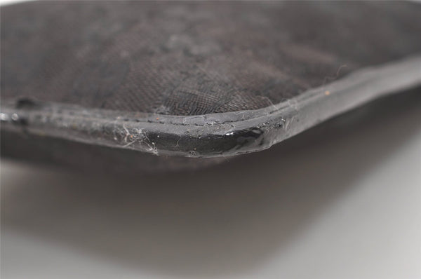 Authentic GUCCI Shoulder Cross Body Bag GG Canvas Leather 0190348 Black 7755J