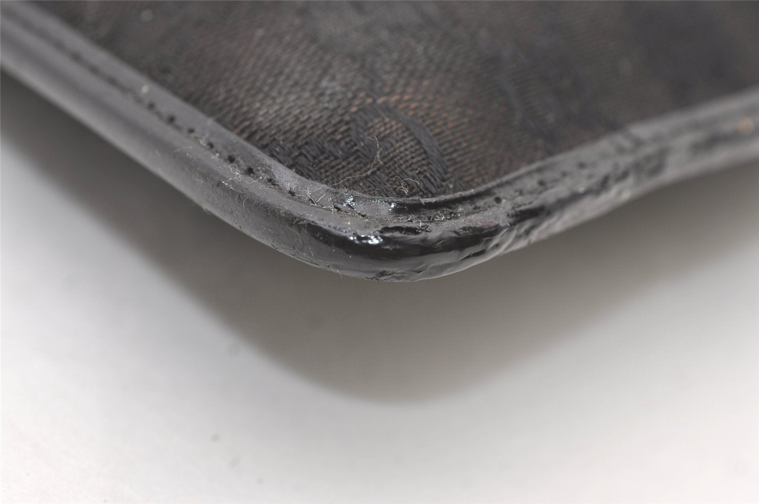 Authentic GUCCI Shoulder Cross Body Bag GG Canvas Leather 0190348 Black 7755J