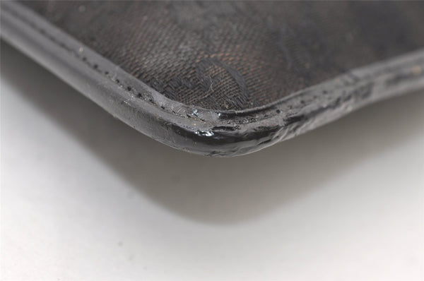 Authentic GUCCI Shoulder Cross Body Bag GG Canvas Leather 0190348 Black 7755J