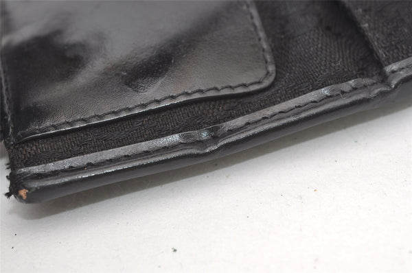 Authentic GUCCI Shoulder Cross Body Bag GG Canvas Leather 0190348 Black 7755J