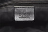 Authentic GUCCI Shoulder Cross Body Bag GG Canvas Leather 0190348 Black 7755J