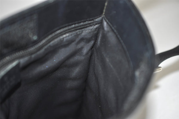 Authentic GUCCI Shoulder Cross Body Bag GG Canvas Leather 0190348 Black 7755J