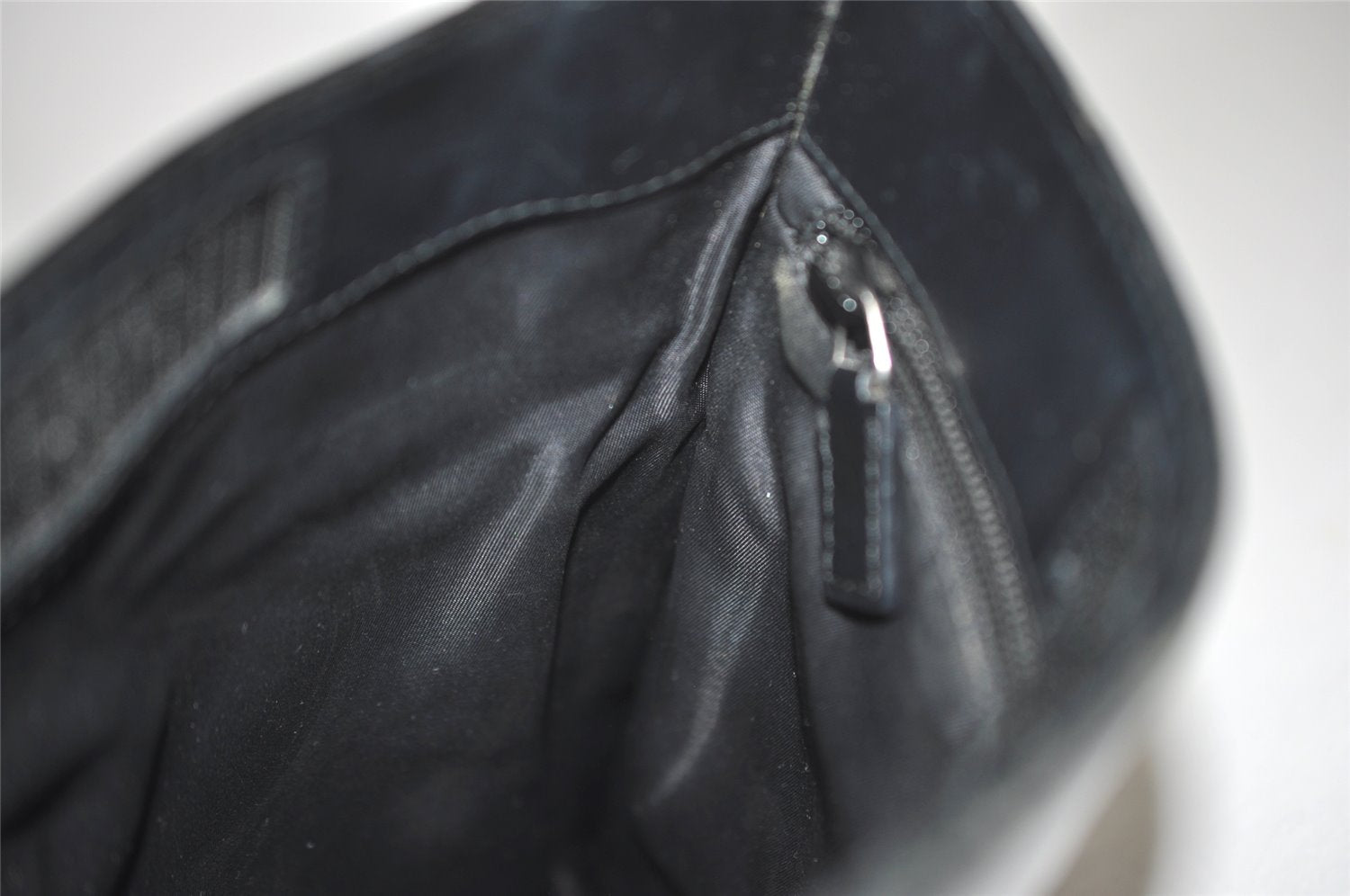 Authentic GUCCI Shoulder Cross Body Bag GG Canvas Leather 0190348 Black 7755J