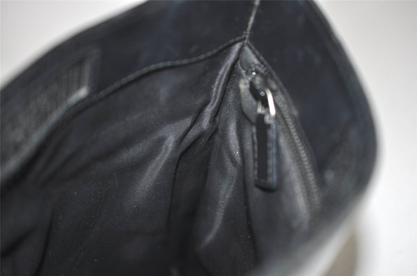 Authentic GUCCI Shoulder Cross Body Bag GG Canvas Leather 0190348 Black 7755J