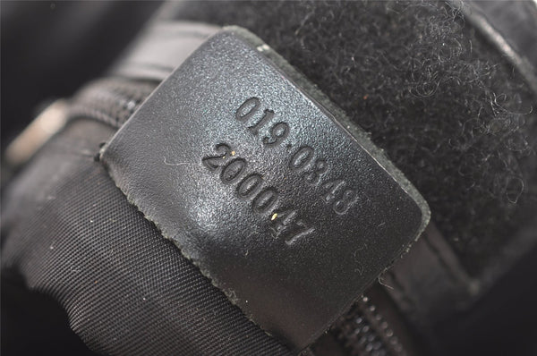 Authentic GUCCI Shoulder Cross Body Bag GG Canvas Leather 0190348 Black 7755J