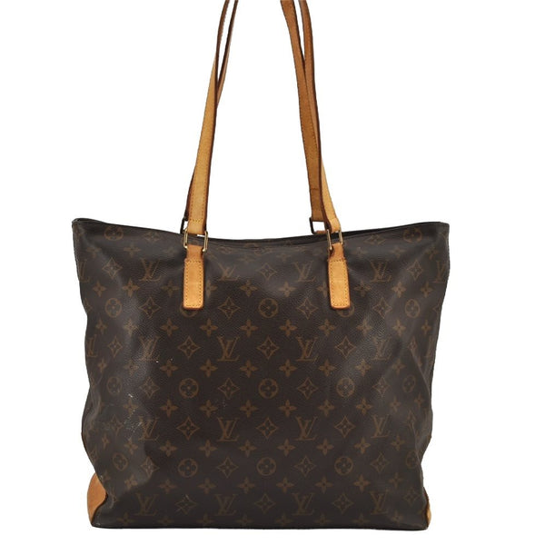 Authentic Louis Vuitton Monogram Cabas Mezzo Shoulder Tote Bag M51151 LV 7756J