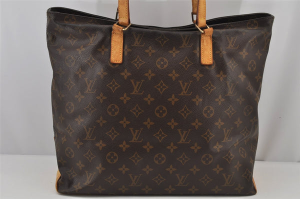 Authentic Louis Vuitton Monogram Cabas Mezzo Shoulder Tote Bag M51151 LV 7756J