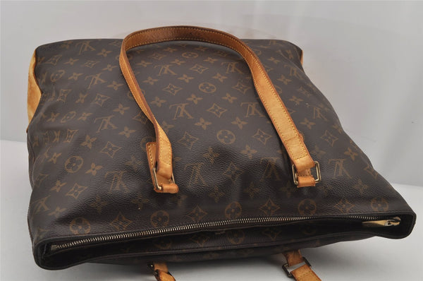Authentic Louis Vuitton Monogram Cabas Mezzo Shoulder Tote Bag M51151 LV 7756J