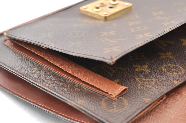 Authentic Louis Vuitton Monogram Monceau 2Way Hand Bag M51185 LV Junk 7758I