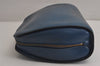 Authentic Louis Vuitton Epi Dauphine GM Cosmetic Pouch Blue M48435 Junk 7758J
