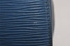 Authentic Louis Vuitton Epi Dauphine GM Cosmetic Pouch Blue M48435 Junk 7758J
