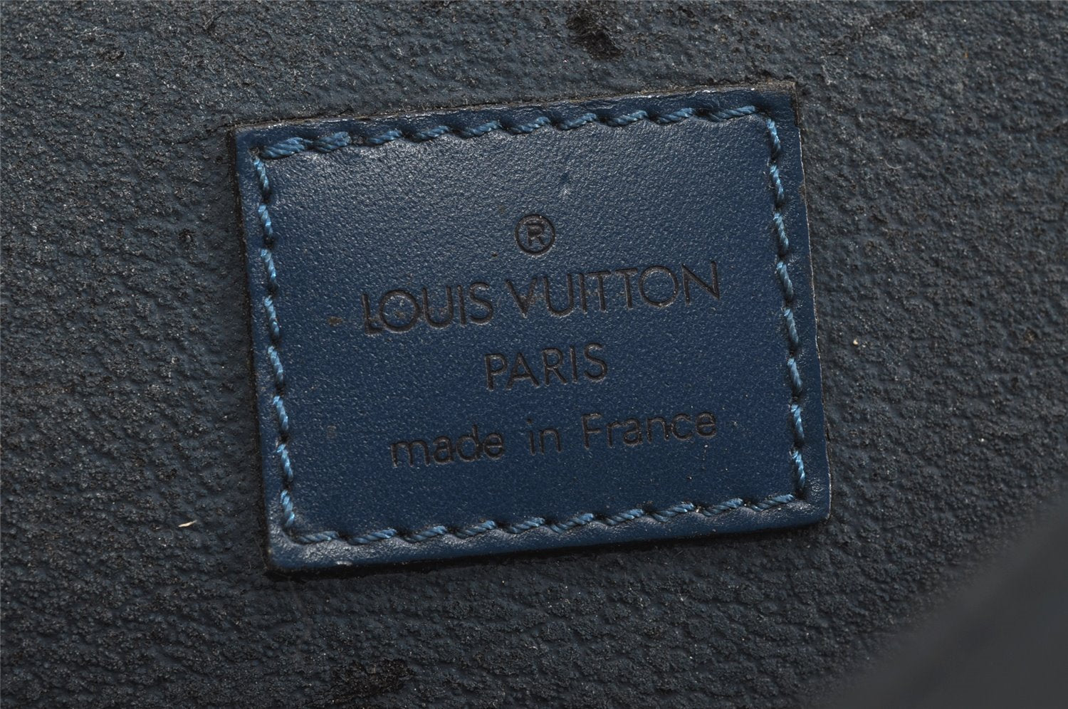 Authentic Louis Vuitton Epi Dauphine GM Cosmetic Pouch Blue M48435 Junk 7758J