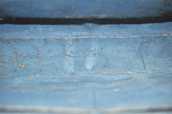 Authentic Louis Vuitton Epi Dauphine GM Cosmetic Pouch Blue M48435 Junk 7758J