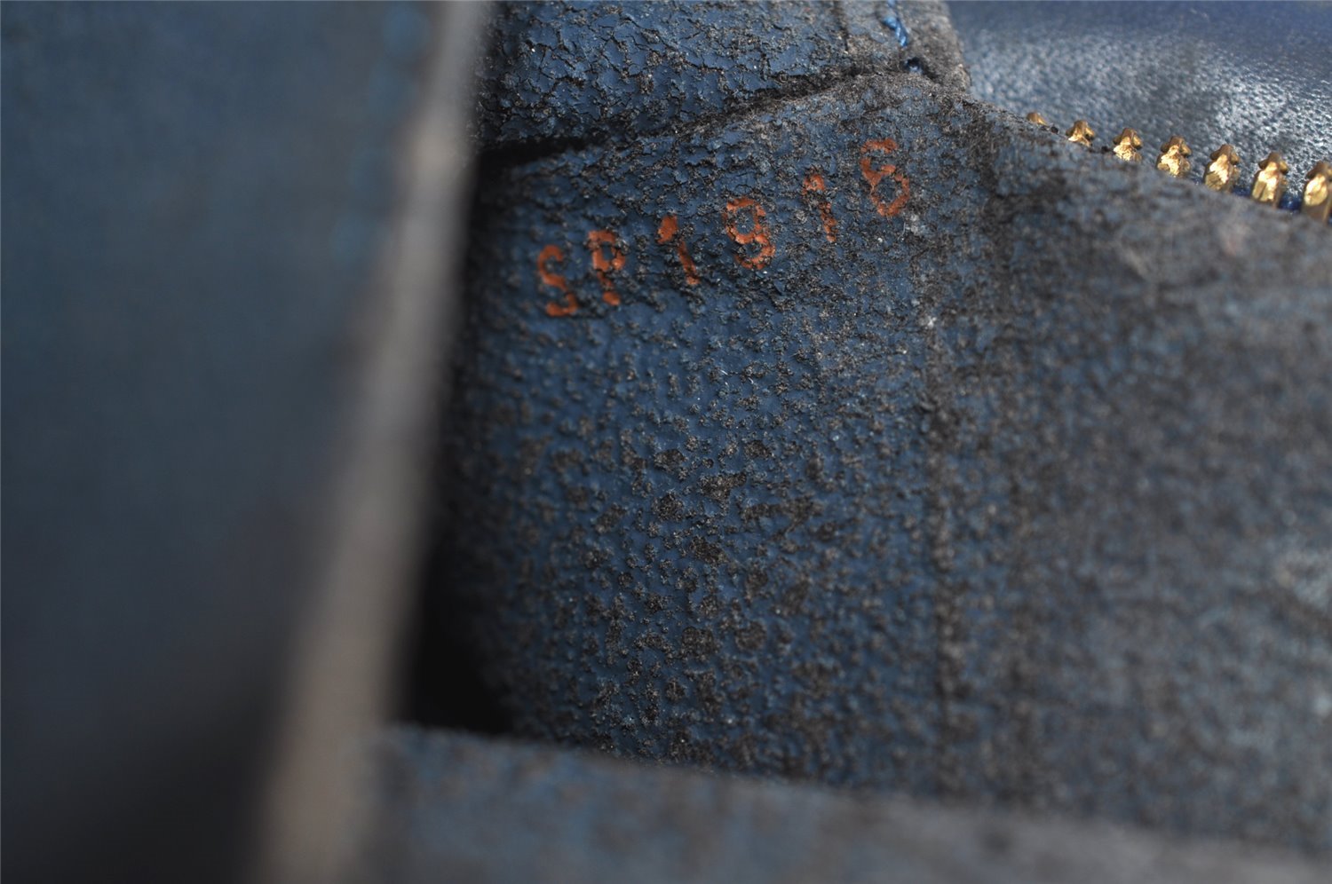 Authentic Louis Vuitton Epi Dauphine GM Cosmetic Pouch Blue M48435 Junk 7758J