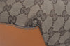 Authentic GUCCI Sherry Line Hand Tote Bag GG Canvas Leather 131228 Brown 7760I