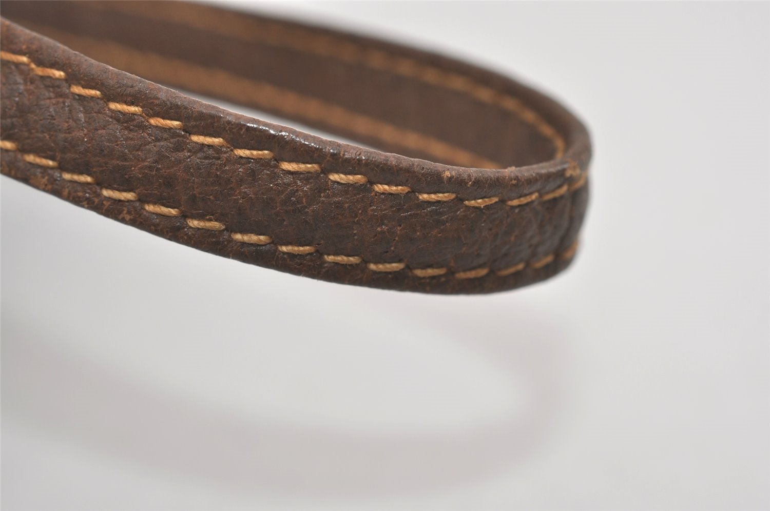 Authentic GUCCI Vintage Clutch Hand Bag Purse GG PVC Leather Brown Junk 7761I