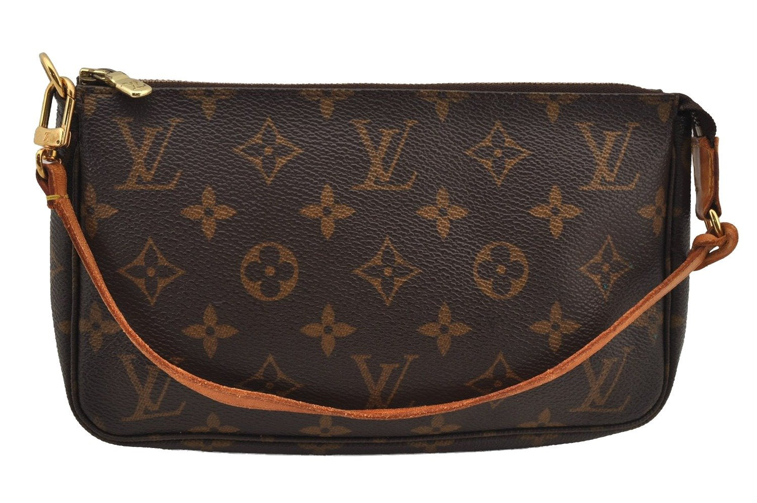 Authentic Louis Vuitton Monogram Pochette Accessoires Pouch M51980 LV 7761J