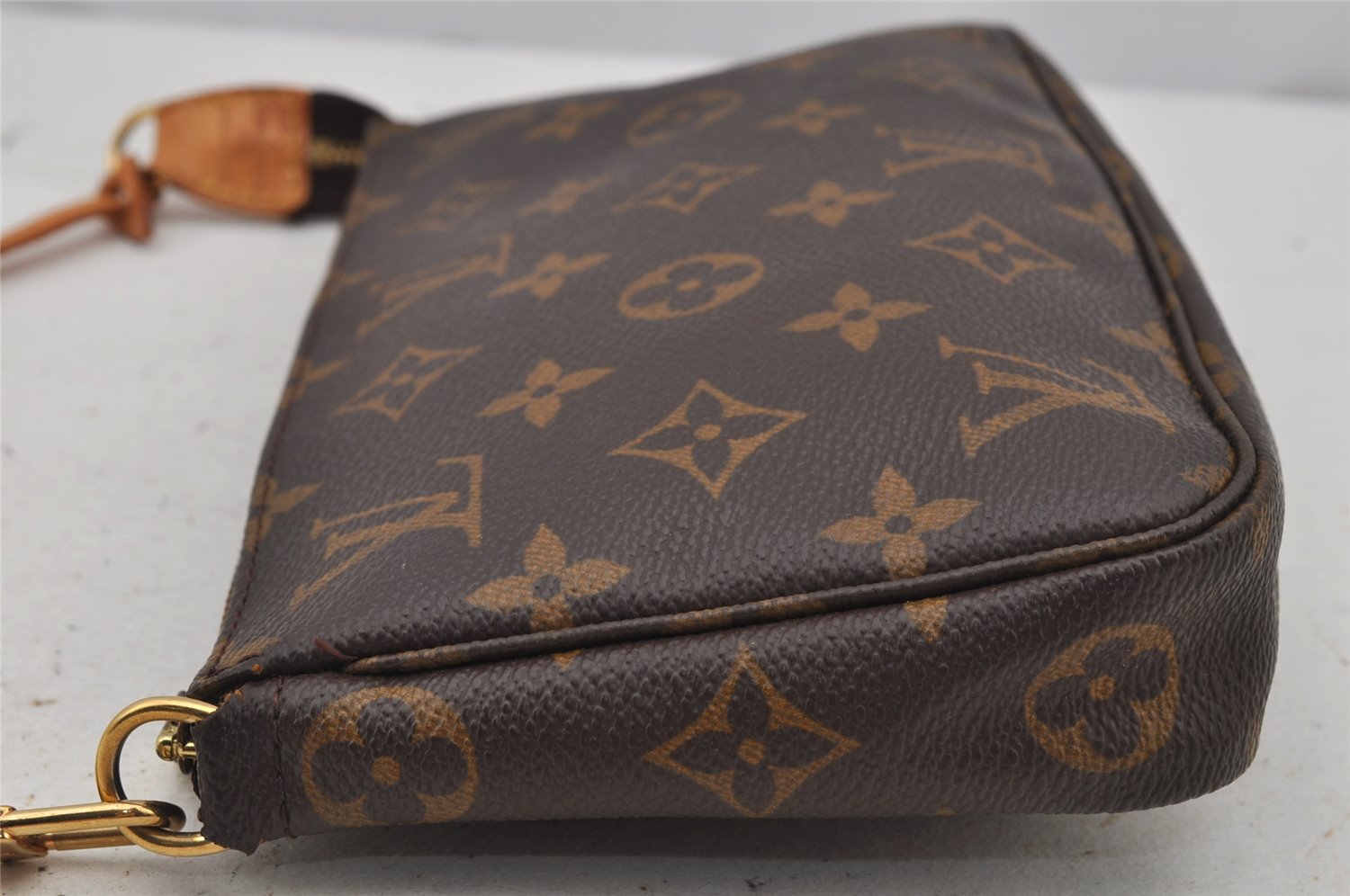 Authentic Louis Vuitton Monogram Pochette Accessoires Pouch M51980 LV 7761J