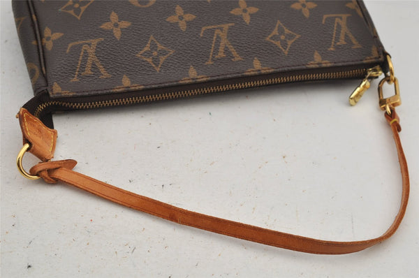 Authentic Louis Vuitton Monogram Pochette Accessoires Pouch M51980 LV 7761J