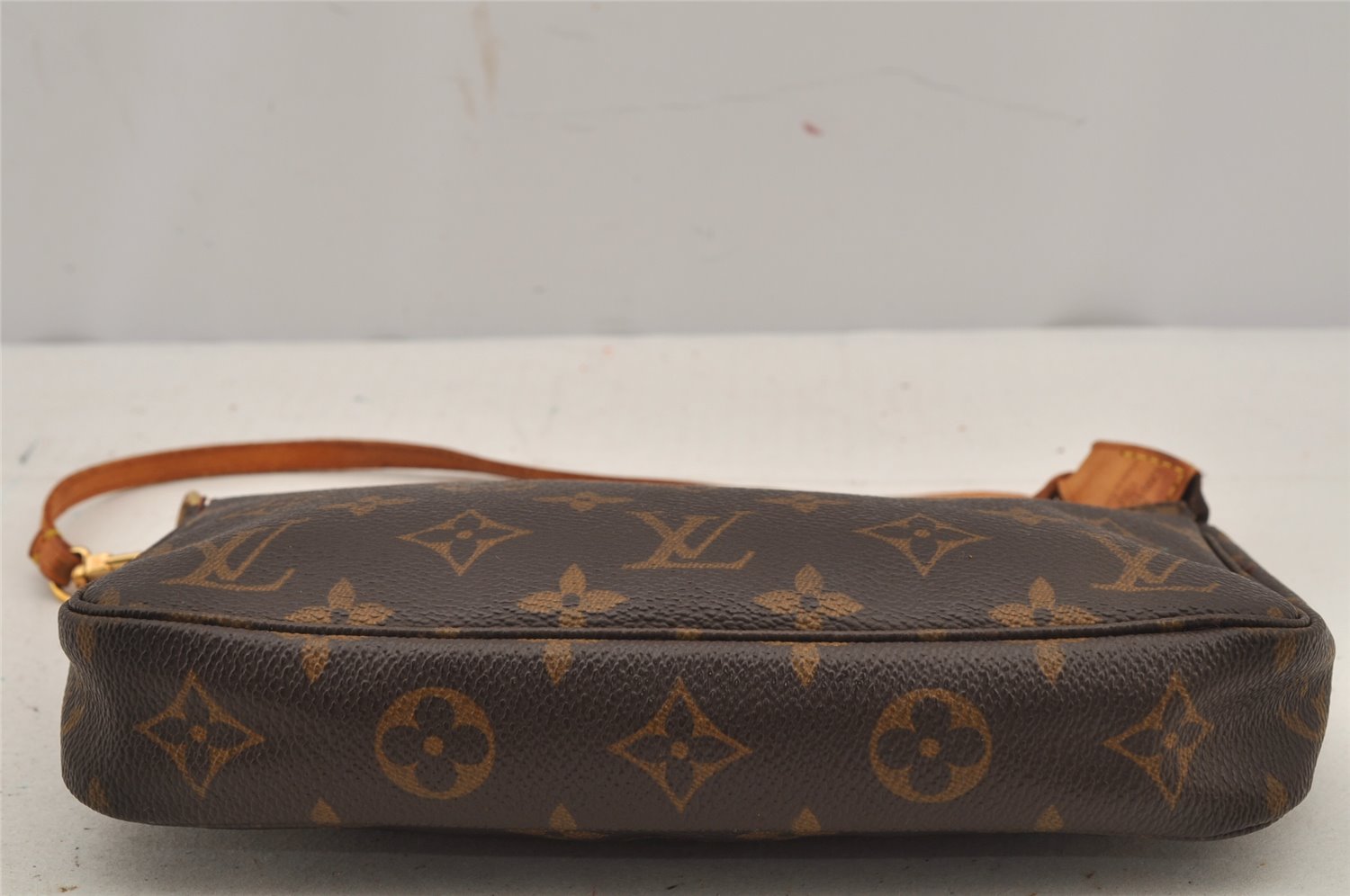 Authentic Louis Vuitton Monogram Pochette Accessoires Pouch M51980 LV 7761J