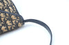 Authentic Christian Dior Trotter Shoulder Bag Canvas Leather Navy Blue Junk 7763I