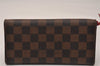 Authentic Louis Vuitton Damier Portefeuille Emilie Wallet Red N63544 LV 7764J