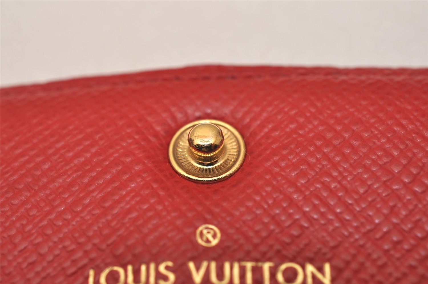 Authentic Louis Vuitton Damier Portefeuille Emilie Wallet Red N63544 LV 7764J
