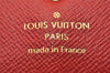 Authentic Louis Vuitton Damier Portefeuille Emilie Wallet Red N63544 LV 7764J