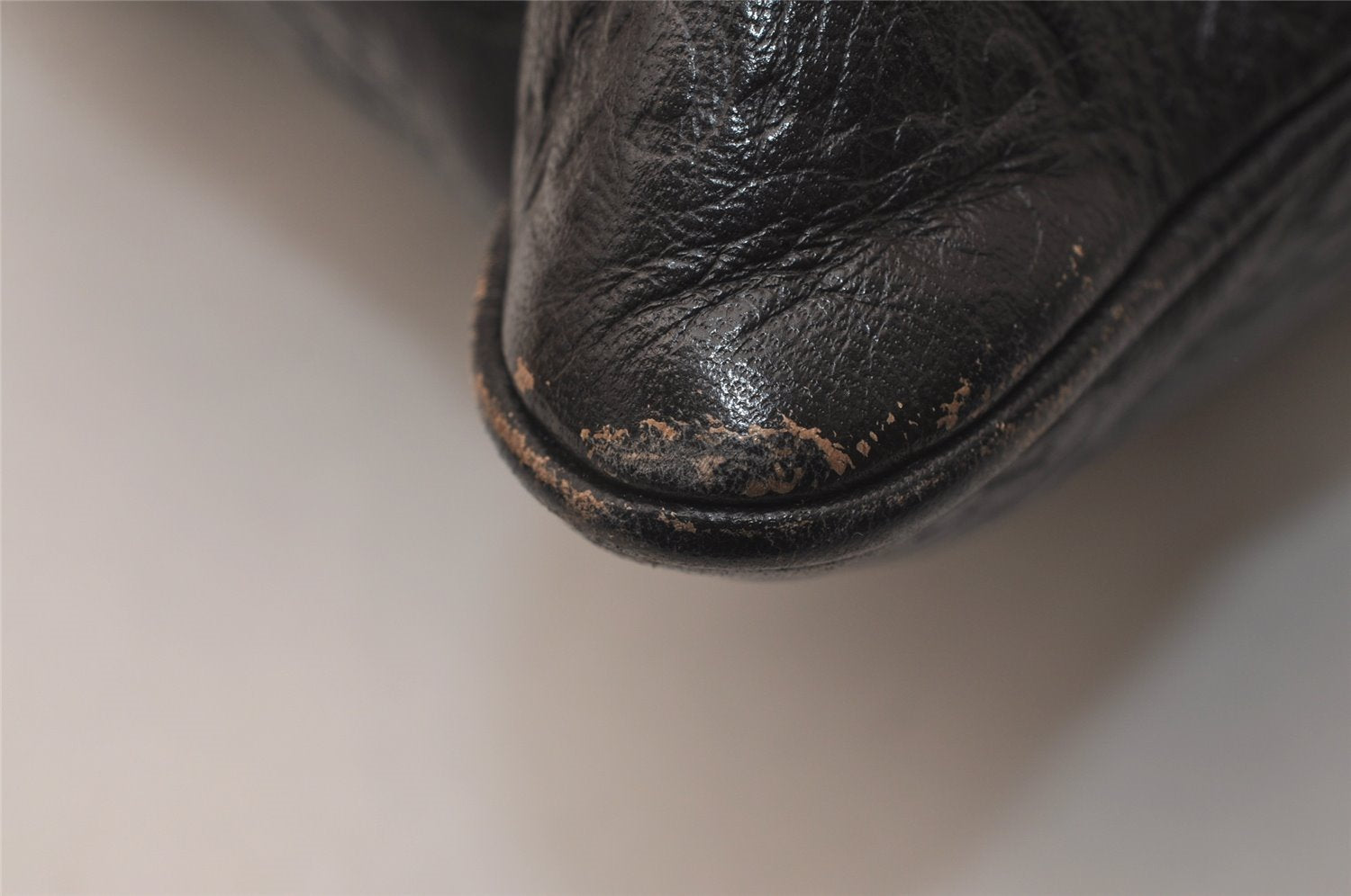 Authentic GUCCI Guccissima GG Leather Shoulder Cross Bag 201446 Brown 7765J