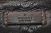 Authentic GUCCI Guccissima GG Leather Shoulder Cross Bag 201446 Brown 7765J