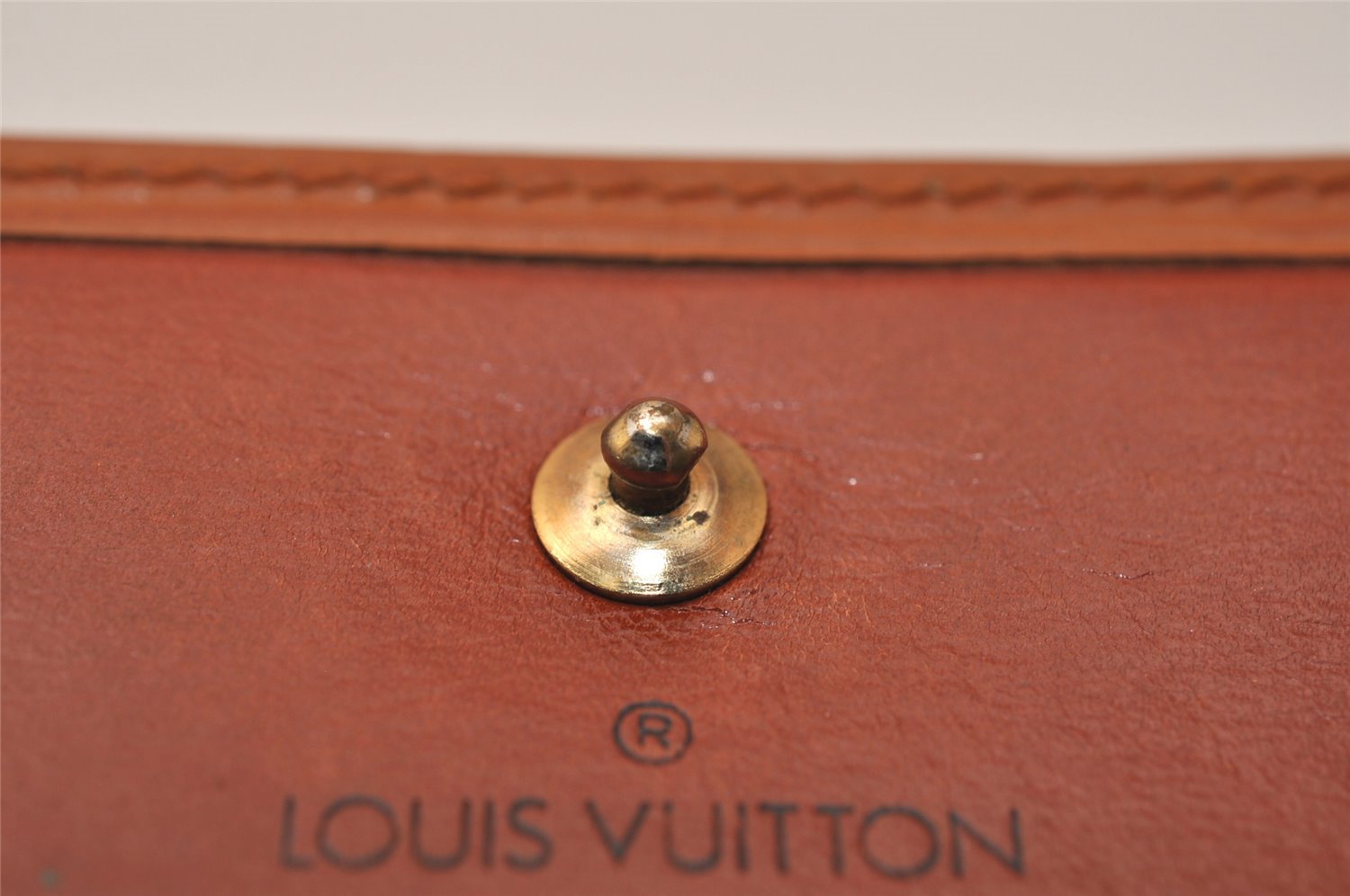 Louis Vuitton Epi Porte Monnaie Billets Cartes Credit Wallet M63488 Brown 7766J