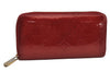 Authentic Louis Vuitton Vernis Zippy Wallet Long Purse Red M91981 LV 7767J